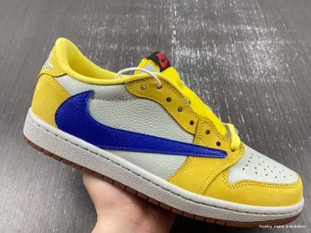 Cheap Husky OG Low Travis Canary 1 DZ4137-700 Air Jordan x Scott 0429